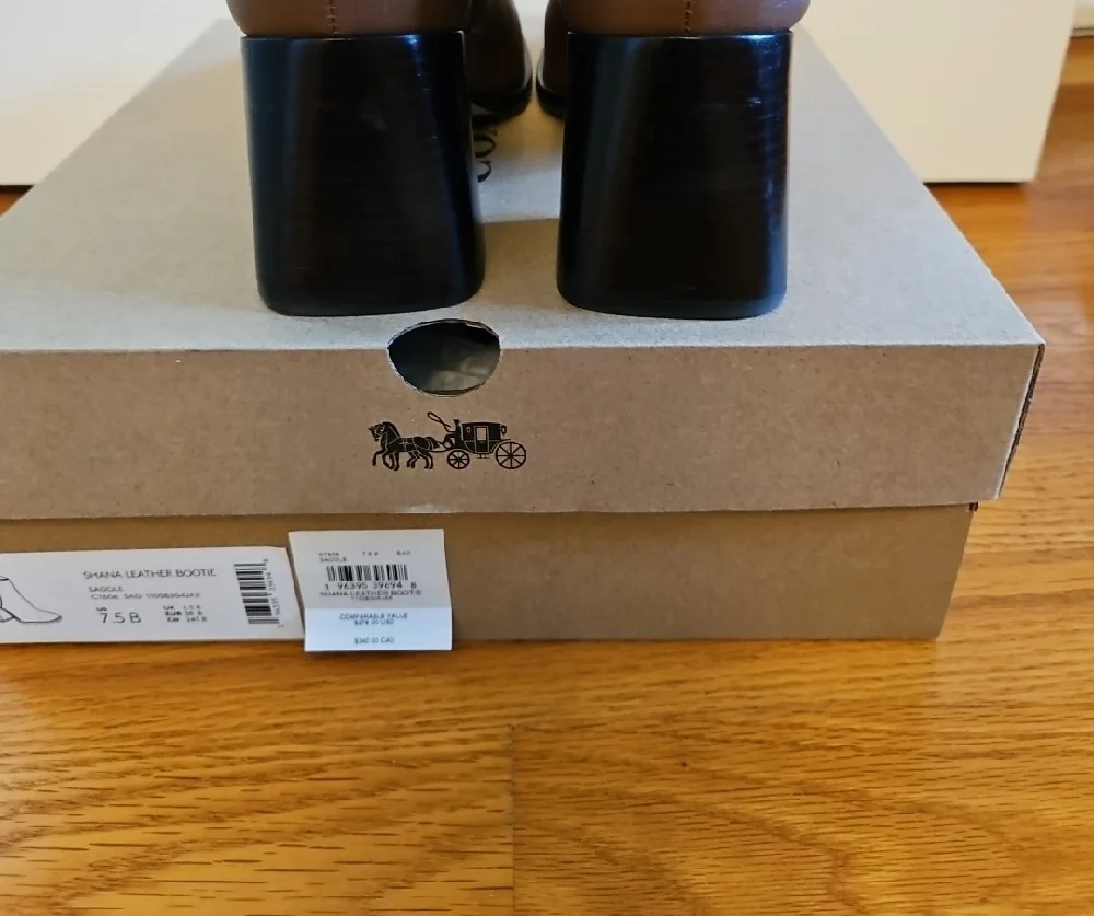 COACH Women's Brown Ankle Boots - Picture 4 of 6